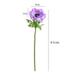 décoration intérieure bouquet fleurs artificielles anémones rose blanches violets minimaliste mariage anniversaire