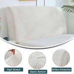 couvre tête lit velours beige moderne adhésif protection chambre maison 200cm
