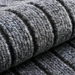 tapis rayé gris moderne polypropylène chambre rectangle absorption 60x120cm lavage main