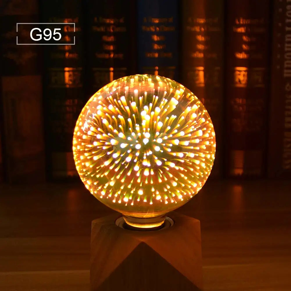 lampe led multicolore effet fibre optique moderne base bois intérieur éclairage événement