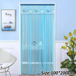 rideau moderne violet rose bleu clair brodé transparent chambre salon