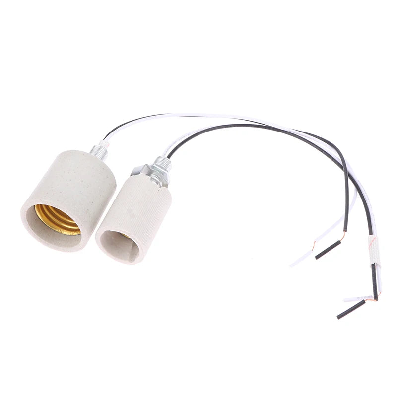 socquette éclairage led vis céramique blanc texturé moderne e14 e27 câble fixations