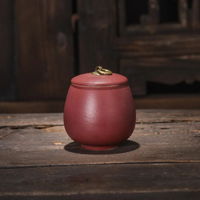 pot thé céramique classique poignée métallique couvercle texture grainée décoratif