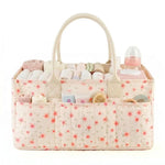 sac rangement fleuri moderne multi usages polyestère réutilisable poches beige vert clair