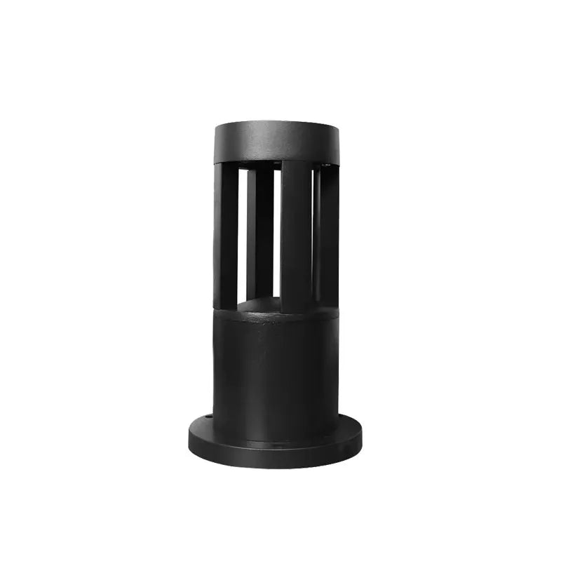 lampe led extérieure étanche moderne noir rayures dorées ip65 waterproof aluminium