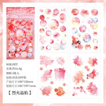 sticker bulle marbré moderne vert bleu rose orange jaune blanc décoratif adhésif transparent portables