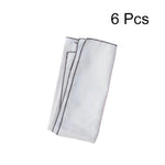 serviettes table blanc vert marron rayures classiques ruban coton fleur artificielle lavables cuisine