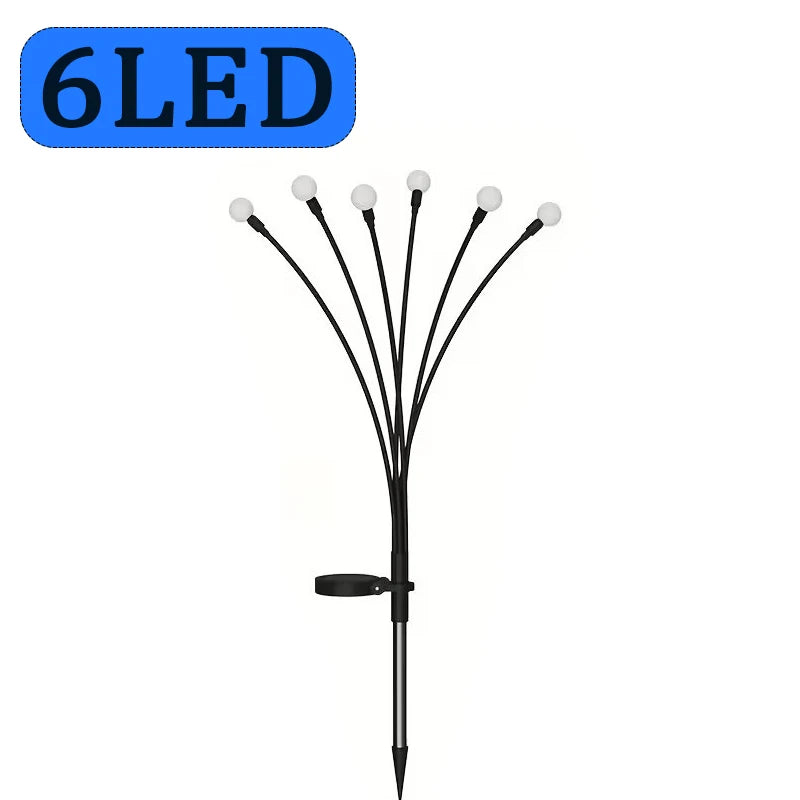 lumière solaire moderne 10led 12led 20led 6led boules lumineuses noir extérieure imperméable patios