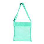 sac main pliable polyester rose bleu vert maille moderne casual boutons pression poignées amovibles