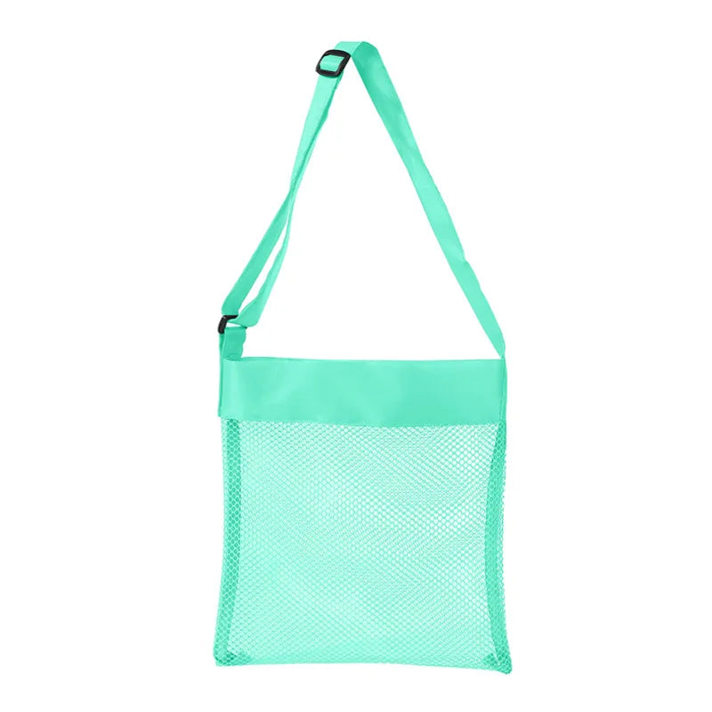 sac main pliable polyester rose bleu vert maille moderne casual boutons pression poignées amovibles