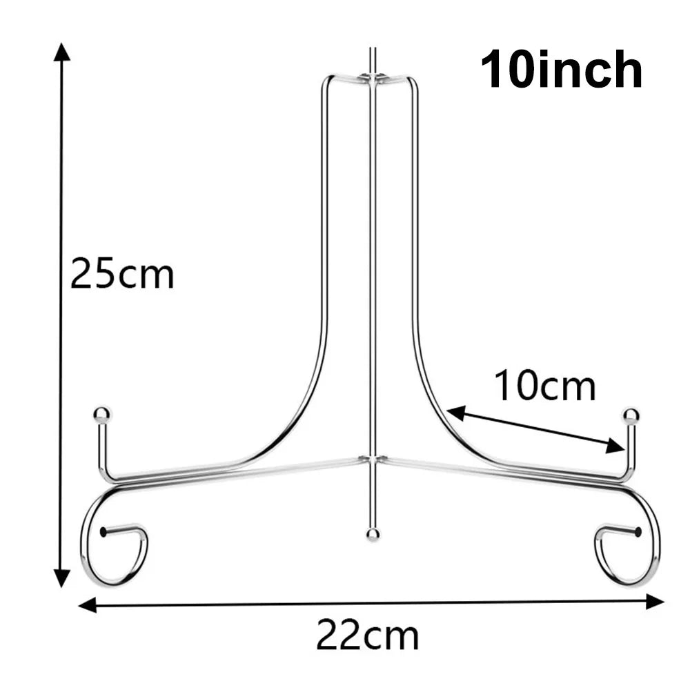 supports assiettes réutilisables or argent modernes clips élégants 10 12 cm