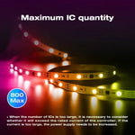 contrôleur led wifi app blanc moderne 270w 5060hz 524v 30m led strip abs
