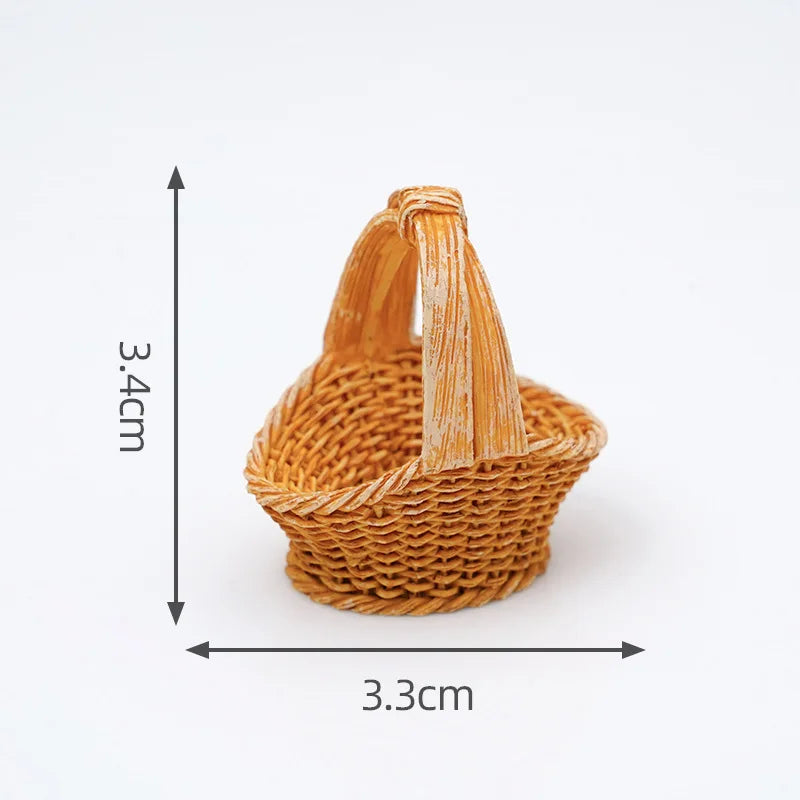 panier osier tressé traditionnel orange clair poignées décoration table maison