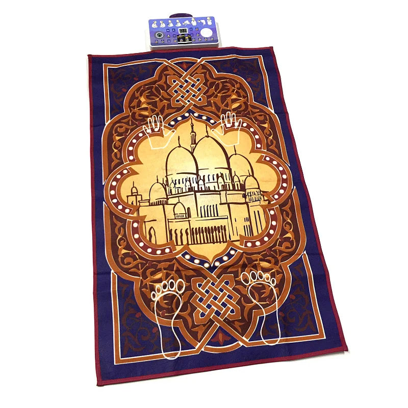 tapis interactif éducatif moderne enfants illustrations paysages symboles couleur rose bleu vert jaune