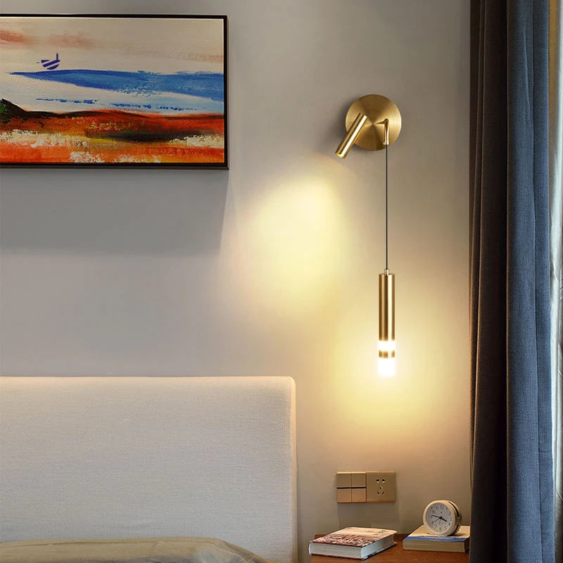lampe murale moderne or noir éclairage chambre coucher salle manger led fixations simples