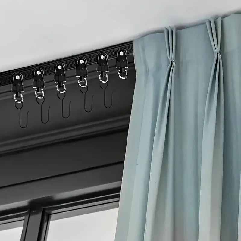 rails rideaux flexibles pliables tige arc noir moderne clips rondelles instructions