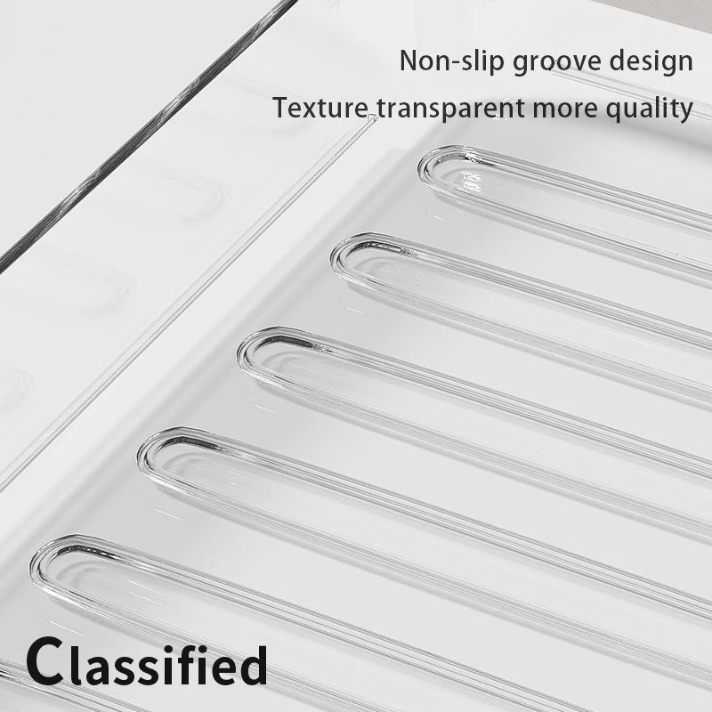 organisateur transparent moderne clips porte crayons pochettes rangement accessoires scissors horloge