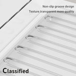 organisateur transparent moderne clips porte crayons pochettes rangement accessoires scissors horloge