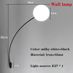 lampe poser moderne dorée lampe verre blanc sphérique éclairage chambre salon minimaliste led adaptable