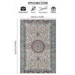 tapis prière islamique ornements géométriques motifs floraux calligraphie arabe polyester antidérapant voyage intérieur