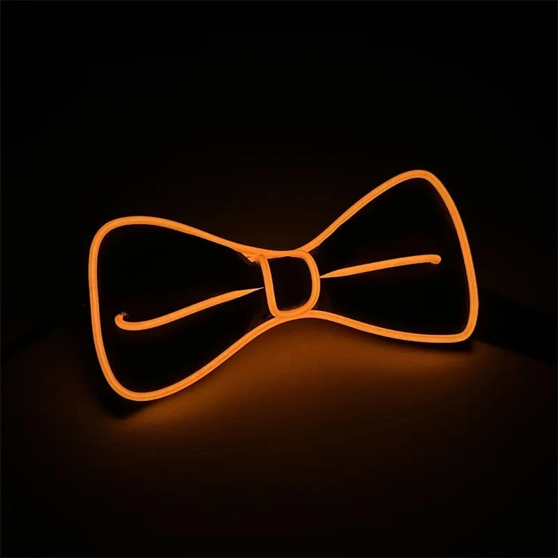 écharpe lumineuse zigzag noir orange moderne mariage anniversaire noël enfants valentin