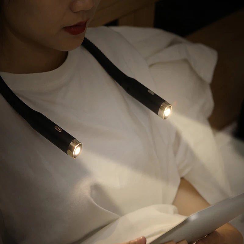 lampe lecture cou rechargeable led noir rose blanc flexible moderne