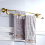accessoires salle bain bronze finition brossé vis fixations classiques or satiné texture satinée