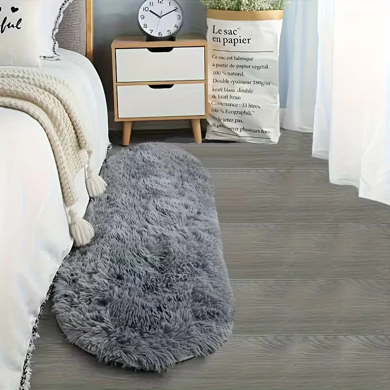tapis moderne rose clair gris bleu turquoise peluche doux salon chambre maison