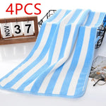 serviettes bain microfibre séchage rapide rayées moderne rose bleu vert gris blanc adultes
