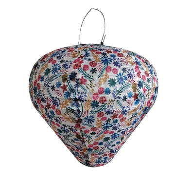 lanterne solaire étanche extérieure ornements floraux artisanale décorative anneaux métalliques
