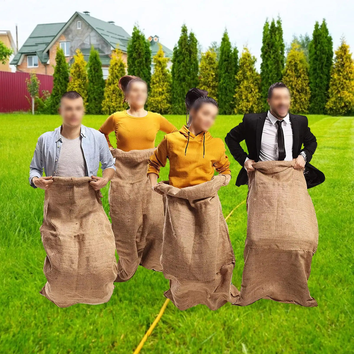sacs jute réutilisables multi usages 40x60cm rustiques opaques cuisine jardinagement