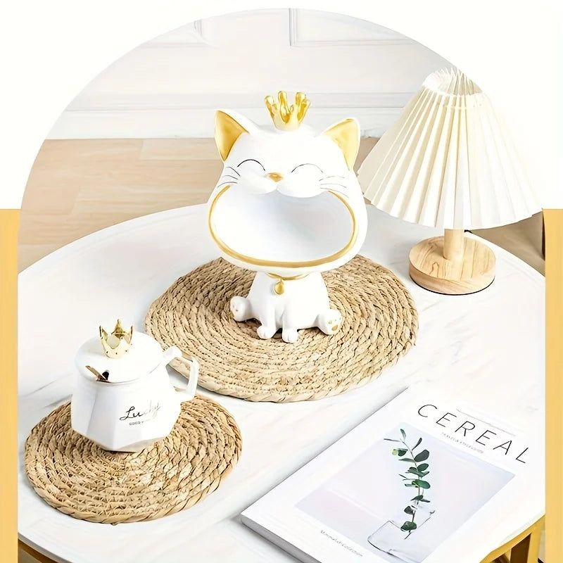tapis table rustique tissé main spirale naturel 30cm 18cm farmhouse decoration assiettes couverts dorés