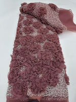 tissu dentelle luxueux roses relief strass couleur vert rose beige bleu rouge noir opacité