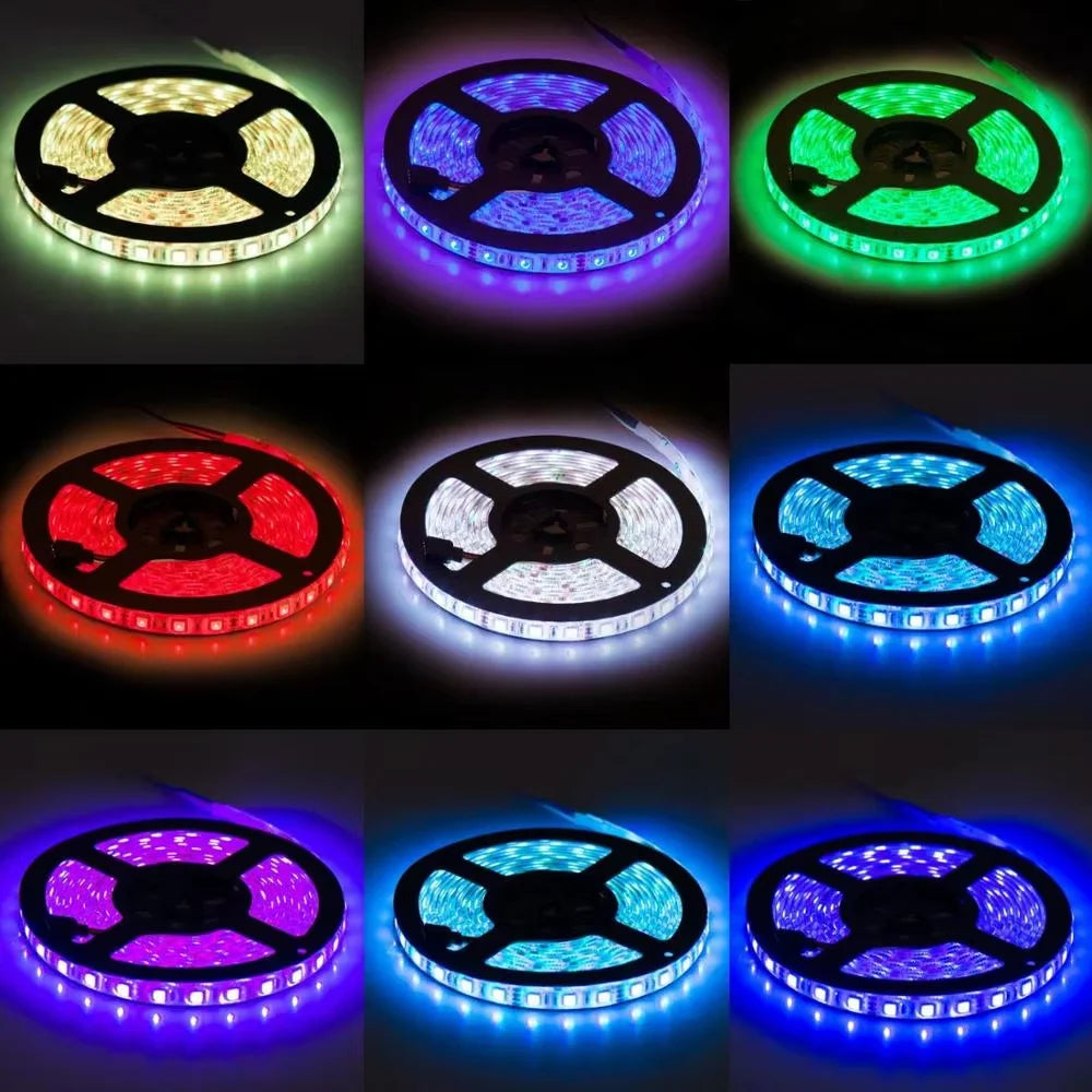 ruban led multicolore moderne points lumineux uniformes 12v 5m 300 led smd haute qualité