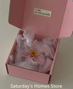 fleur artificielle blanche fleur rose translucide fleur bleu translucide fleur jaune translucidécoration salon papier
