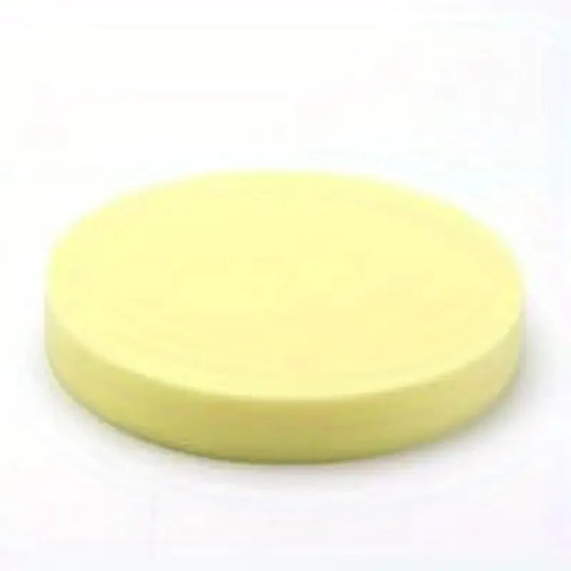 sponge round painting pottery craft tool yellow soft foam diameter 34.7cm height 5cm