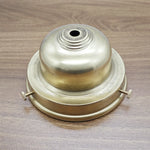 socle lampe doré lisse opaque classique fixations brasure laiton haute qualité