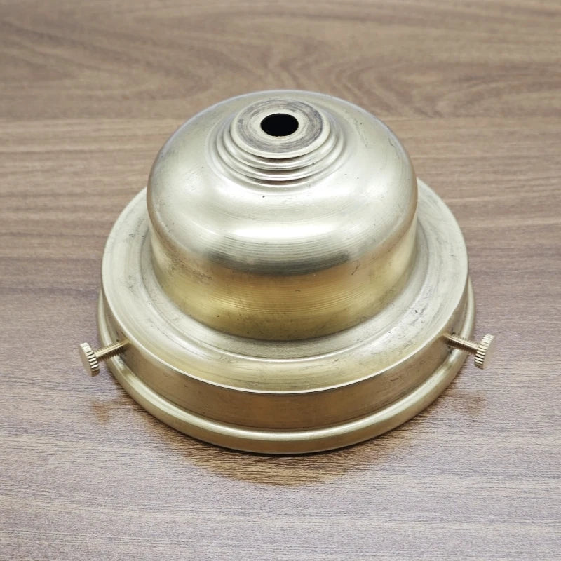 socle lampe doré lisse opaque classique fixations brasure laiton haute qualité
