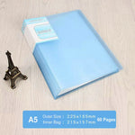 classeur transparent pvc a5 b5 organiseur documents scolaire scolaire moderne violet