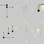 Applique murale LED éclairant un coin salon avec style nordique