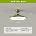 lampe moderne ronde acrylique vert blanc rouge 50h24cm led