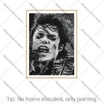 affiche murale MJ pop art photo noir blanc decoration maison 30x40cm erotique minimaliste