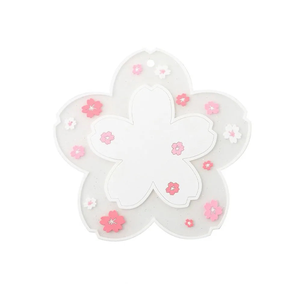 support verre transparent floral rose blanc respectueux environnement nouveau classique décoratif