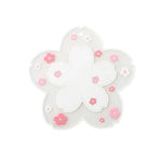 support verre transparent floral rose blanc respectueux environnement nouveau classique décoratif