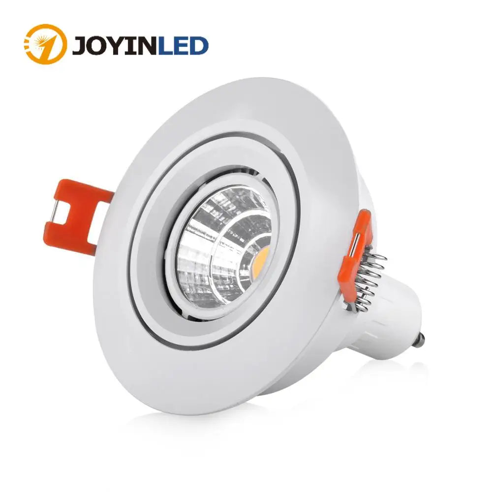 projecteur led spot blanc moderne 90mm gu10 clips orange 24v 260v 10w