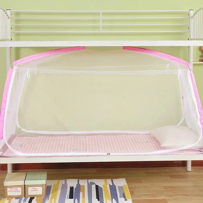 filet protection lit enfant transparent blanc rose bleu moderne clips inclusion