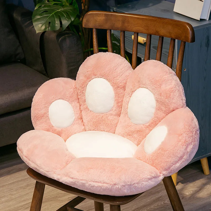coussin patte chat gris rose blanc mousse mémoire forme douce moelleuse moderne mignon