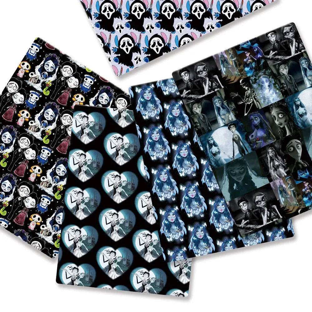 tapis souris motifs dessins animés cœurs fantômes personnages nocturne gothique cartoon enfants