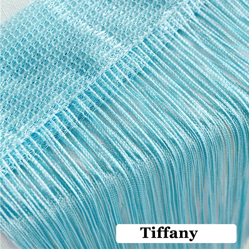 ruban franges moderne 100cm 200cm tissu polyester blanc rose bleu ciel rouge