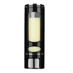 distributeur savon liquide noir or blanc moderne fixation murale bouton pression fenêtre niveau liquide